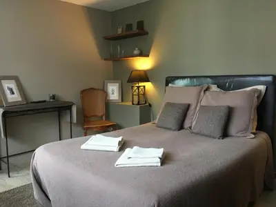 Un ou plusieurs lits dans un hébergement de l'établissement Au Coeur d'Alsace Chambres d'hôtes