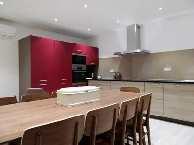 Cuisine ou kitchenette dans l'établissement Les Suites Du Cygne