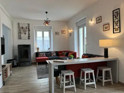 Coin salon dans l'établissement Le batelier du lac