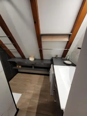 Cuisine ou kitchenette dans l'établissement Gite Delphine