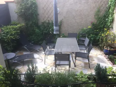 Terrasse ou espace extérieur de l'établissement Les couleurs de Vauban