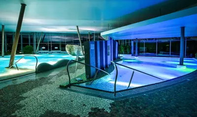 Piscine de l'établissement Hôtel Barrière Ribeauvillé ou située à proximité