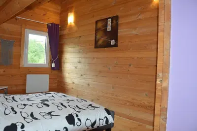 Un ou plusieurs lits dans un hébergement de l'établissement Chalet Les Prés
