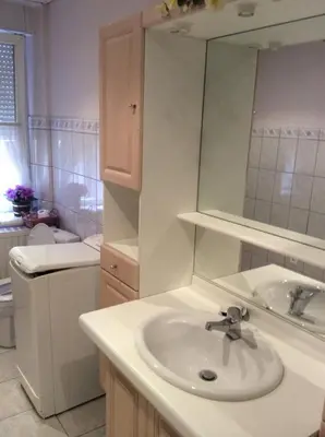 Salle de bains dans l'établissement Gite HEINRICH