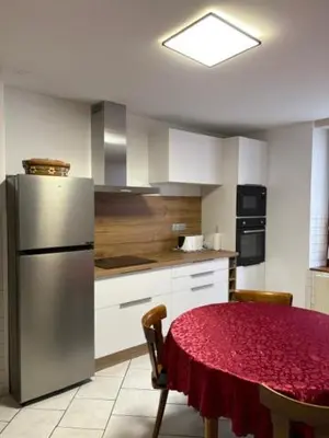 Cuisine ou kitchenette dans l'établissement Gite HEINRICH