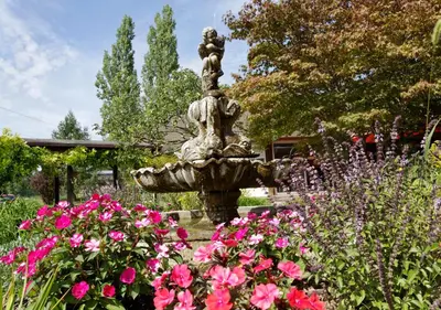 Jardin de l'établissement Charme Hôtel, Montbéliard Sud