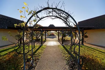 Jardin de l'établissement Charme Hôtel, Montbéliard Sud
