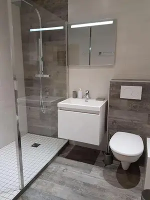 Salle de bains dans l'établissement Executive Studios near Basel