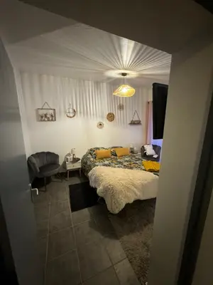 Un ou plusieurs lits dans un hébergement de l'établissement Gîte & Spa CASANOU