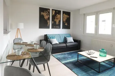 Coin salon dans l'établissement L'étoile du Nord - 1 PARKING GRATUIT