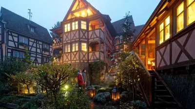 Jardin de l'établissement La Cigogne Blanche