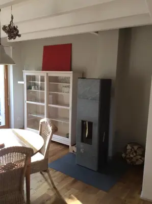 Cuisine ou kitchenette dans l'établissement Gîte Le Faucon Pèlerin