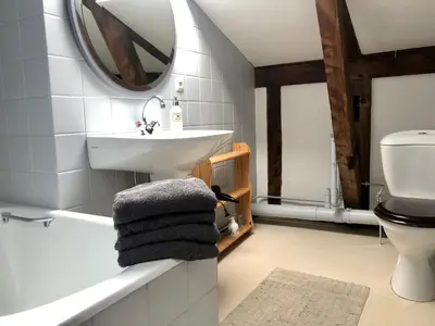 Salle de bains dans l'établissement La Clé d'Alsace