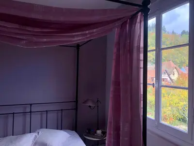 Un ou plusieurs lits dans un hébergement de l'établissement B&B La Clé d'Alsace
