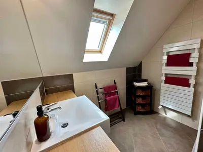 Cuisine ou kitchenette dans l'établissement Les Chambres Du Vignoble