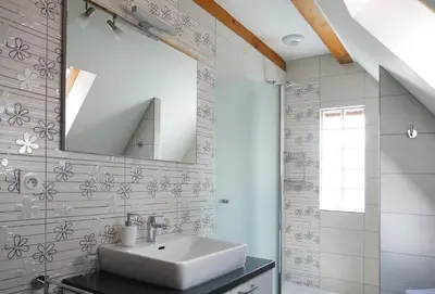 Salle de bains dans l'établissement Gîte l'Agapé