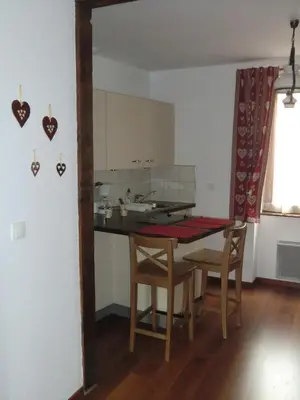 Cuisine ou kitchenette dans l'établissement Gite Muscat