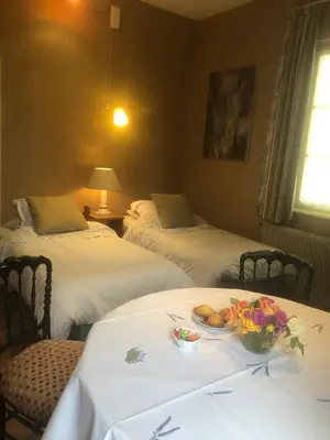 Un ou plusieurs lits dans un hébergement de l'établissement La Maison de juliette