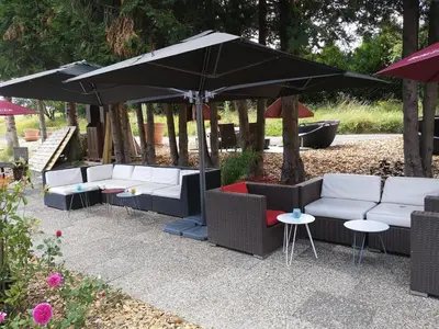 Jardin de l'établissement Hôtel Restaurant Kuentz