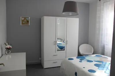 Un ou plusieurs lits dans un hébergement de l'établissement Appartement T3 très calme - Le Bartholdi - Centre de Colmar