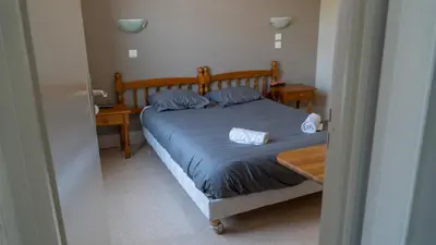 Un ou plusieurs lits dans un hébergement de l'établissement Résidence Privée du Gérardmer Chez Raoul- Col de la Schlucht