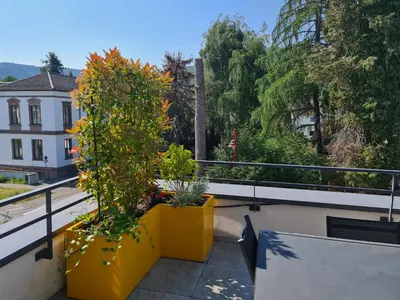 Balcon ou terrasse dans l'établissement Attic pour 4 personnes