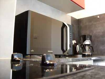 Cuisine ou kitchenette dans l'établissement Marcia Donatti-A l'Ombre des Coteaux Rio de Janeiro