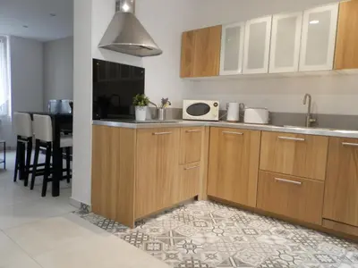 Cuisine ou kitchenette dans l'établissement JAB'S HOME