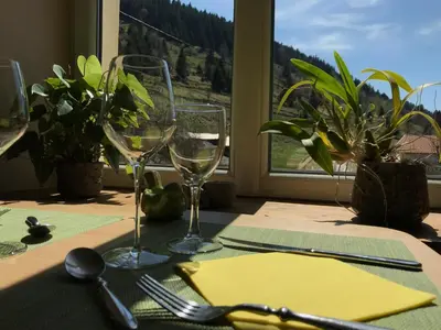 Vue générale sur la montagne ou vue sur la montagne depuis le B&B/chambre d'hôtes