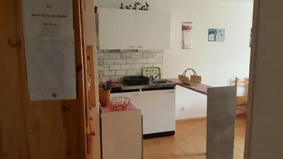 Cuisine ou kitchenette dans l'établissement résidence vallée des lacs