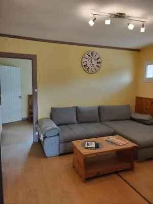 Coin salon dans l'établissement La Ferme Du Levant