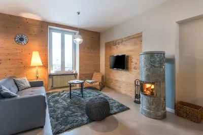 Télévision ou salle de divertissement dans l'établissement la roche gauthier 4 personnes