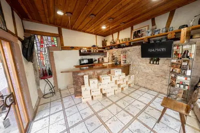 Cuisine ou kitchenette dans l'établissement Chambres d'hôtes Ruhlmann