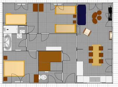 Plan de l'établissement Chalet du Toit Vosgien