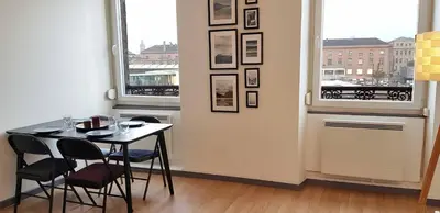 Cuisine ou kitchenette dans l'établissement Le Bas Rebberg - Face Gare
