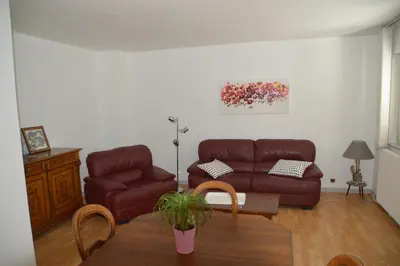 Coin salon dans l'établissement Gîte Les Glycines 68230 TURCKHEIM