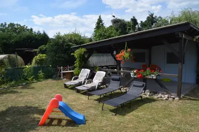 Jardin de l'établissement Gîte Les Glycines 68230 TURCKHEIM