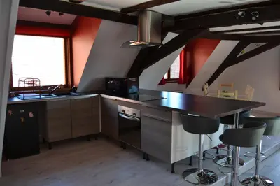 Cuisine ou kitchenette dans l'établissement P'tit Biscuit