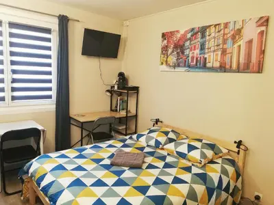 Un ou plusieurs lits dans un hébergement de l'établissement SLEEP IN COLMAR - Parking - Centre