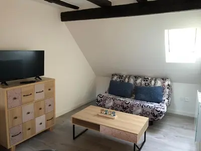 Coin salon dans l'établissement Duplex Hyper centre colmar
