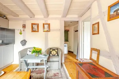 Cuisine ou kitchenette dans l'établissement Gite Chez Marianne