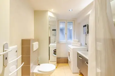 Salle de bains dans l'établissement Gite Chez Marianne