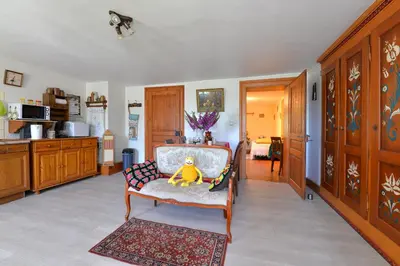 Cuisine ou kitchenette dans l'établissement Gites ou Chambres d'hôtes à la ferme