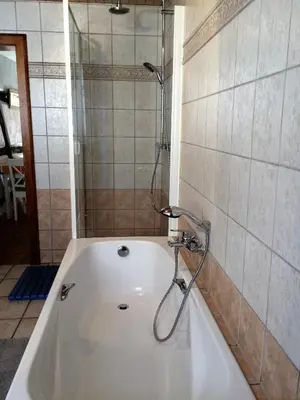 Salle de bains dans l'établissement Gite de la Vieille Forge