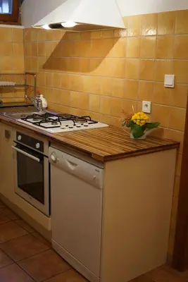 Cuisine ou kitchenette dans l'établissement Gite de la Vieille Forge