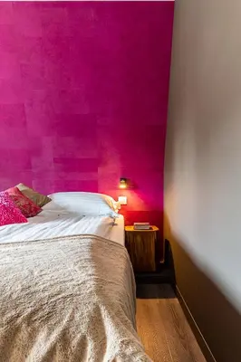 Un ou plusieurs lits dans un hébergement de l'établissement Gîtes Openroc - Vue imprenable sur Colmar