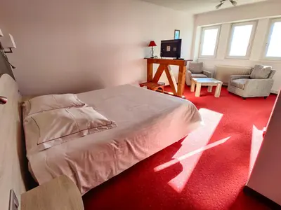 Un ou plusieurs lits dans un hébergement de l'établissement Hôtel Restaurant Roess