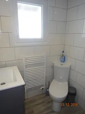 Salle de bains dans l'établissement La Bresse Hautes Vosges Chalet 