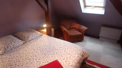 Un ou plusieurs lits dans un hébergement de l'établissement BEL APPARTEMENT LUMINEUX