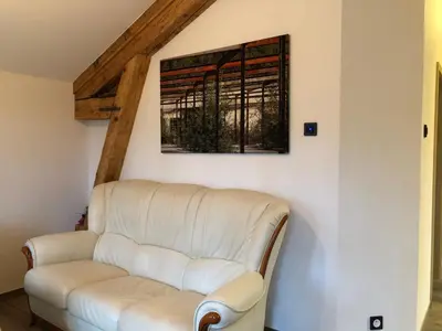 Coin salon dans l'établissement La Datcha du Parc